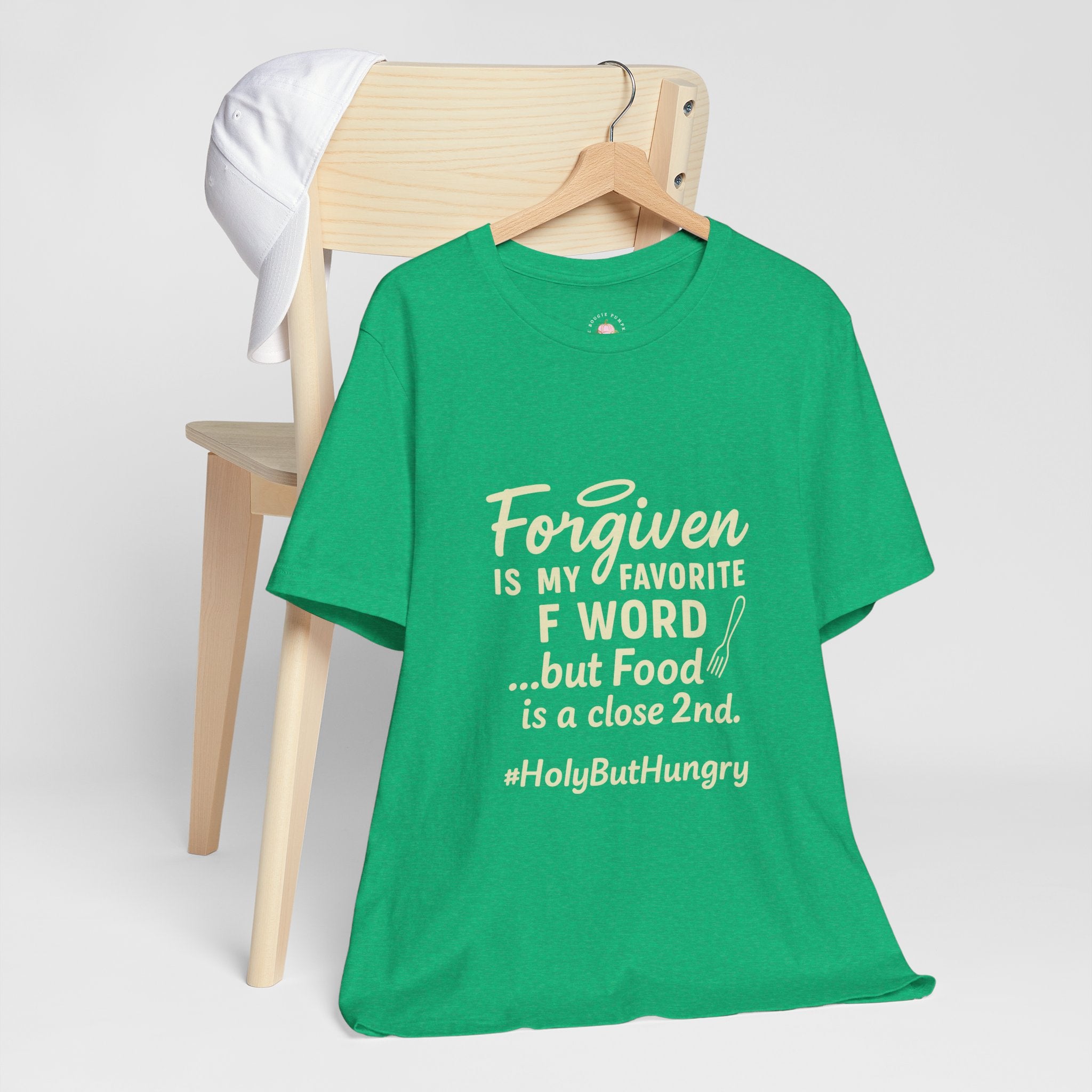 Forgiven Is My Favorite F-Word Tee — Funny Christian Foodie Shirt