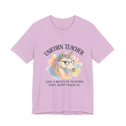 Unisex Tee - Unicorn Teacher Funny Design