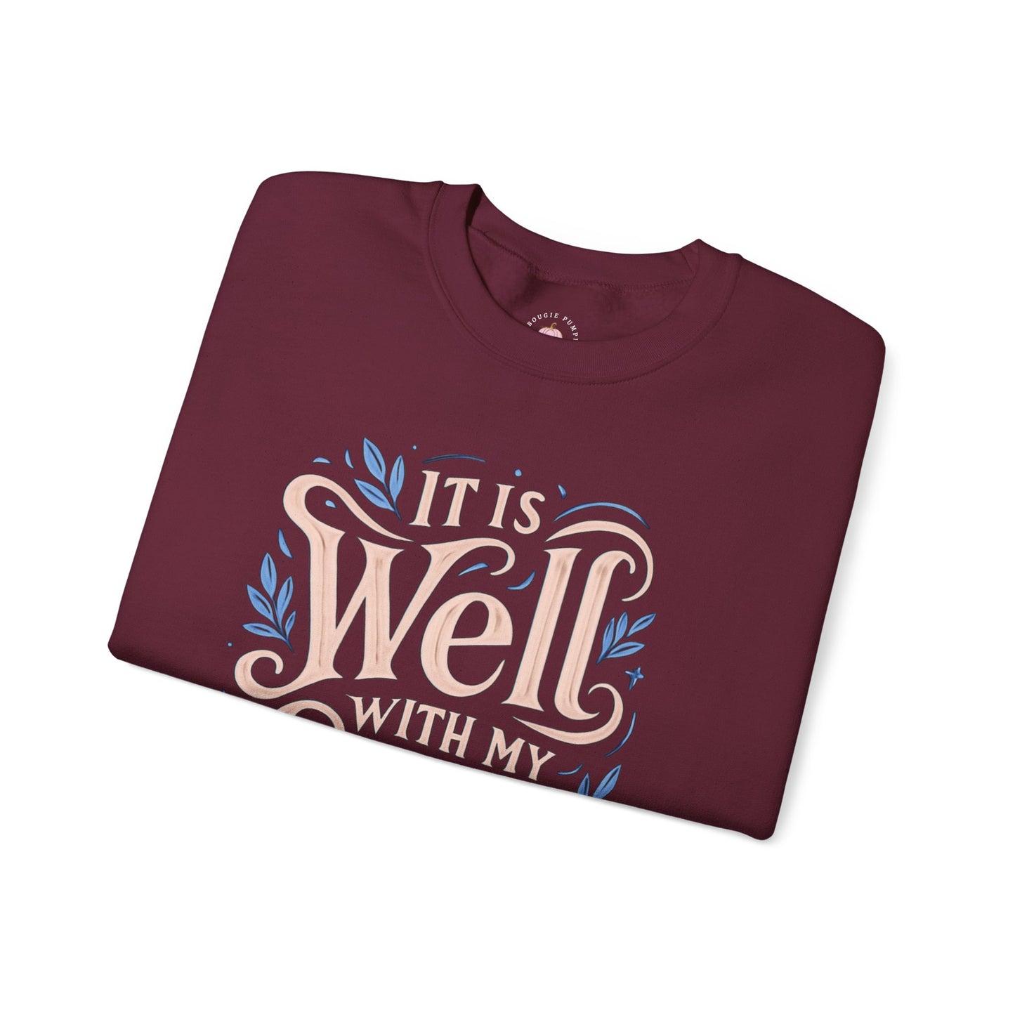 Soulful Comfort Crewneck Sweatshirt - Cozy Gift for Faith Lovers, Inspirational Apparel, Motivational Sweatshirt, Religious Gift, [...]