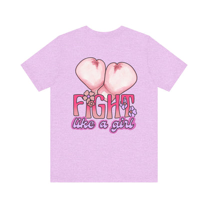 Empowerment Tee: Fight Like a Girl Unisex Jersey Short Sleeve T-Shirt, Awareness Shirt, Cancer Support Apparel, Gift for Fighters, [...]