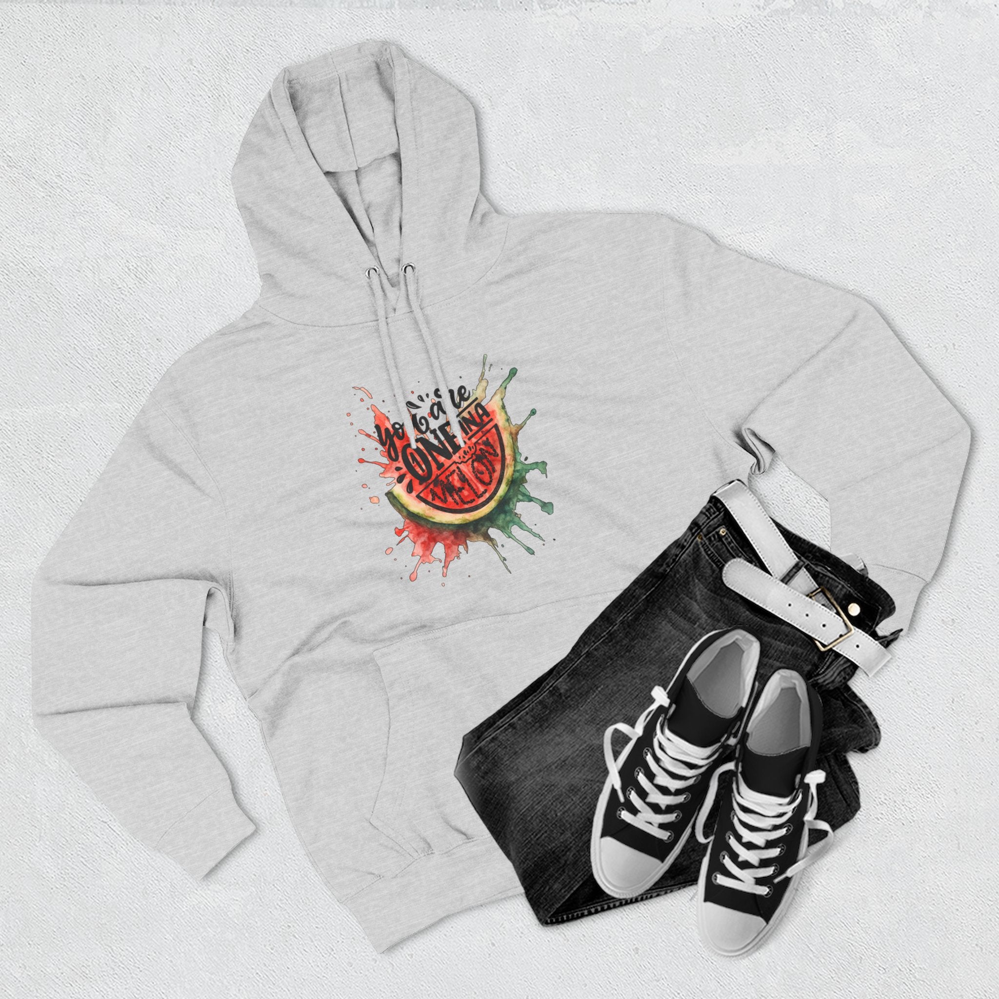 Fleece Hoodie - One In A Melon Design