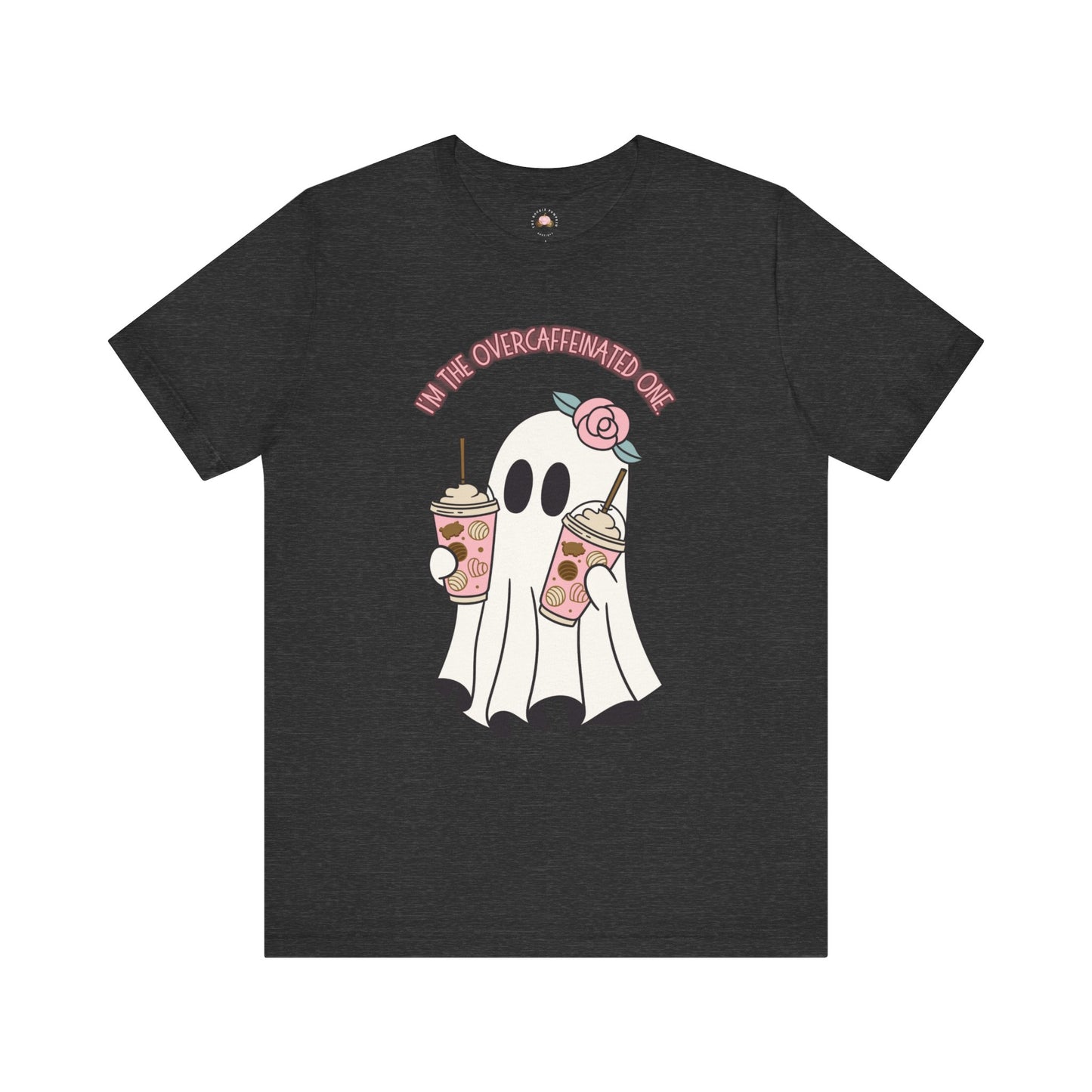 Playful Ghost Tee - Halloween Casual Wear, Unisex Short Sleeve T-Shirt, Funny Graphic Tee, Cute Gift for Halloween Lovers, Cool Ghost Design