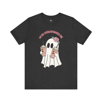 Playful Ghost Tee - Halloween Casual Wear, Unisex Short Sleeve T-Shirt, Funny Graphic Tee, Cute Gift for Halloween Lovers, Cool Ghost Design