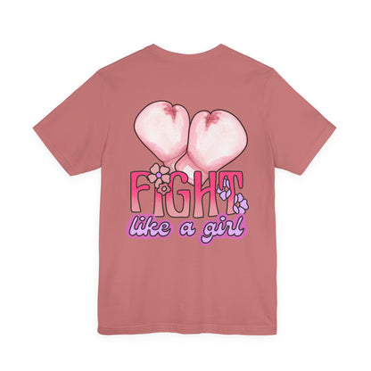 Empowerment Tee: Fight Like a Girl Unisex Jersey Short Sleeve T-Shirt, Awareness Shirt, Cancer Support Apparel, Gift for Fighters, [...]