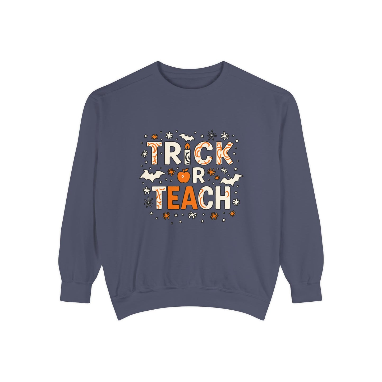 Trick or Teach Sweatshirt, Cute Halloween Gift, Teacher Sweatshirt, Fall Fashion, Cozy Unisex Sweater, Spooky Season Apparel