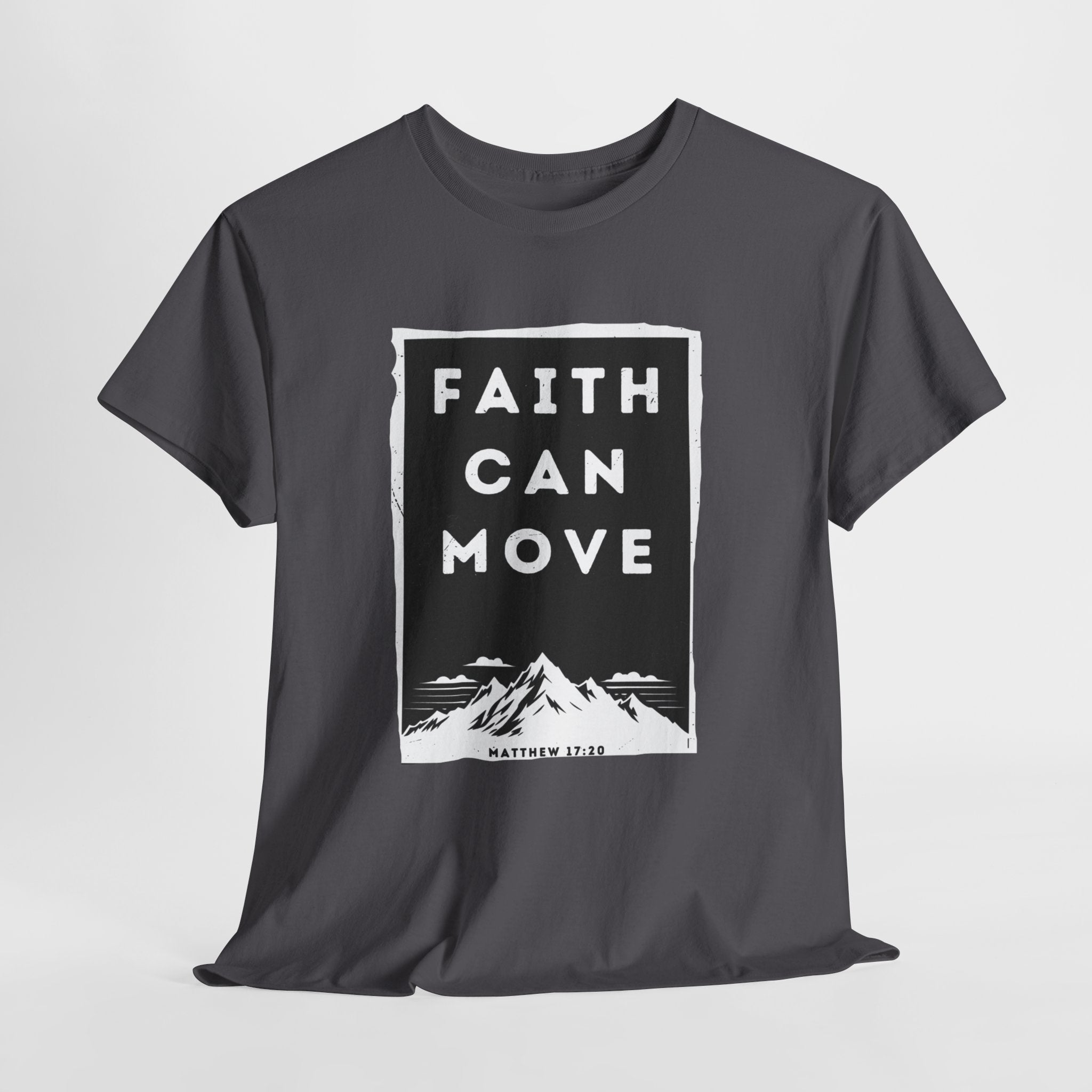 Faith Can Move Mountains Christian T-Shirt | Inspirational Graphic Tee for Women – The Bougie Pumpkin Boutique