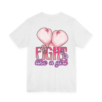Empowerment Tee: Fight Like a Girl Unisex Jersey Short Sleeve T-Shirt, Awareness Shirt, Cancer Support Apparel, Gift for Fighters, [...]