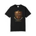 Truth Shield T-Shirt — "Held Up in Truth" Christian Faith Tee (Ephesians 6:14)