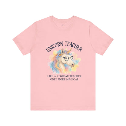 Unisex Tee - Unicorn Teacher Funny Design
