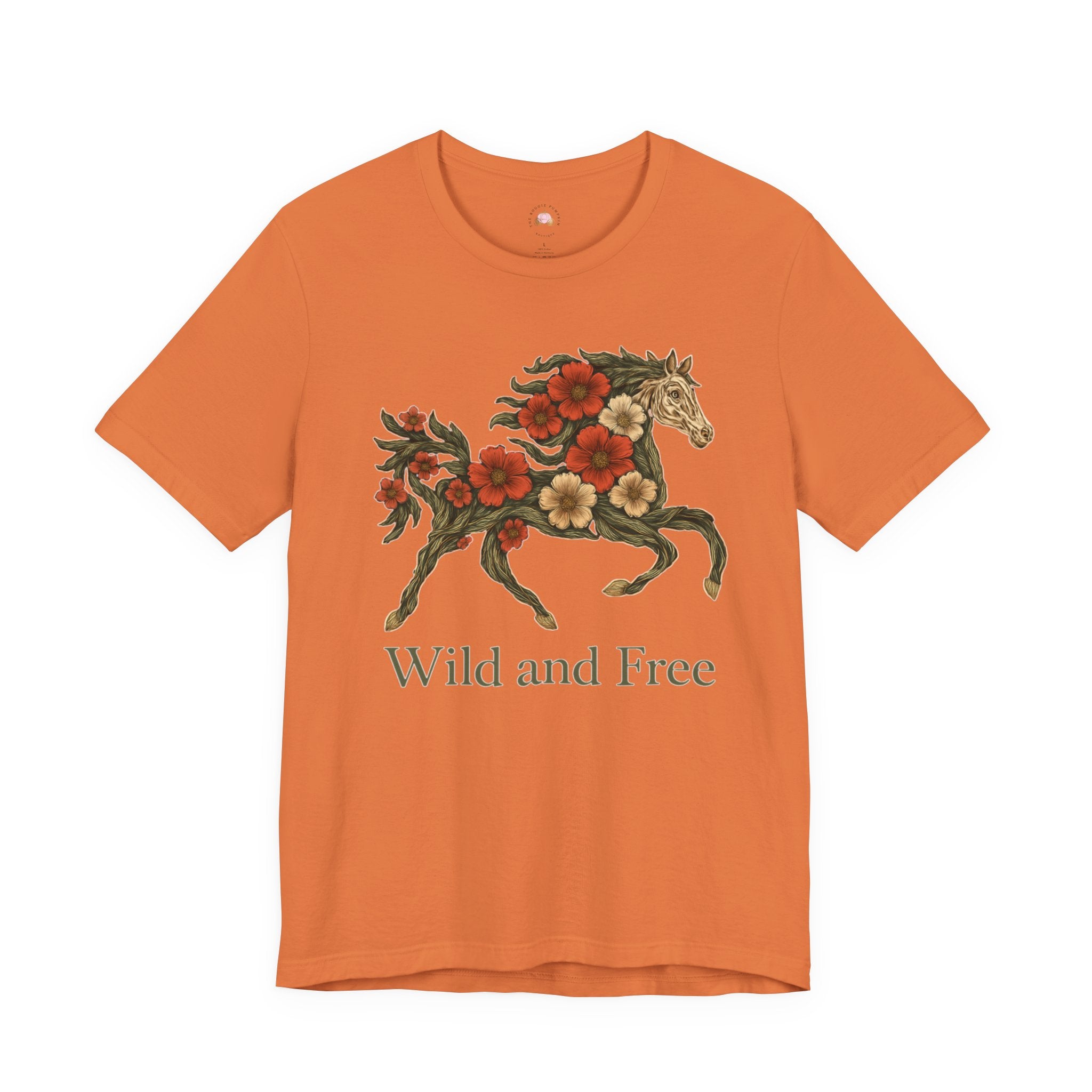 Wild and Free Floral Horse T-Shirt