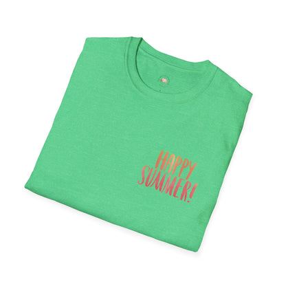 Happy Summer Unisex T-Shirt - Vacation Shirt and Beachwear