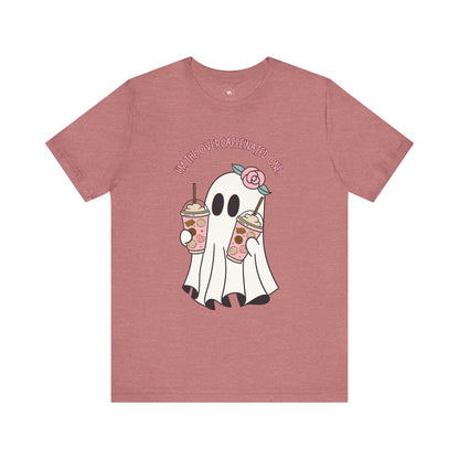 Playful Ghost Tee - Halloween Casual Wear, Unisex Short Sleeve T-Shirt, Funny Graphic Tee, Cute Gift for Halloween Lovers, Cool Ghost Design