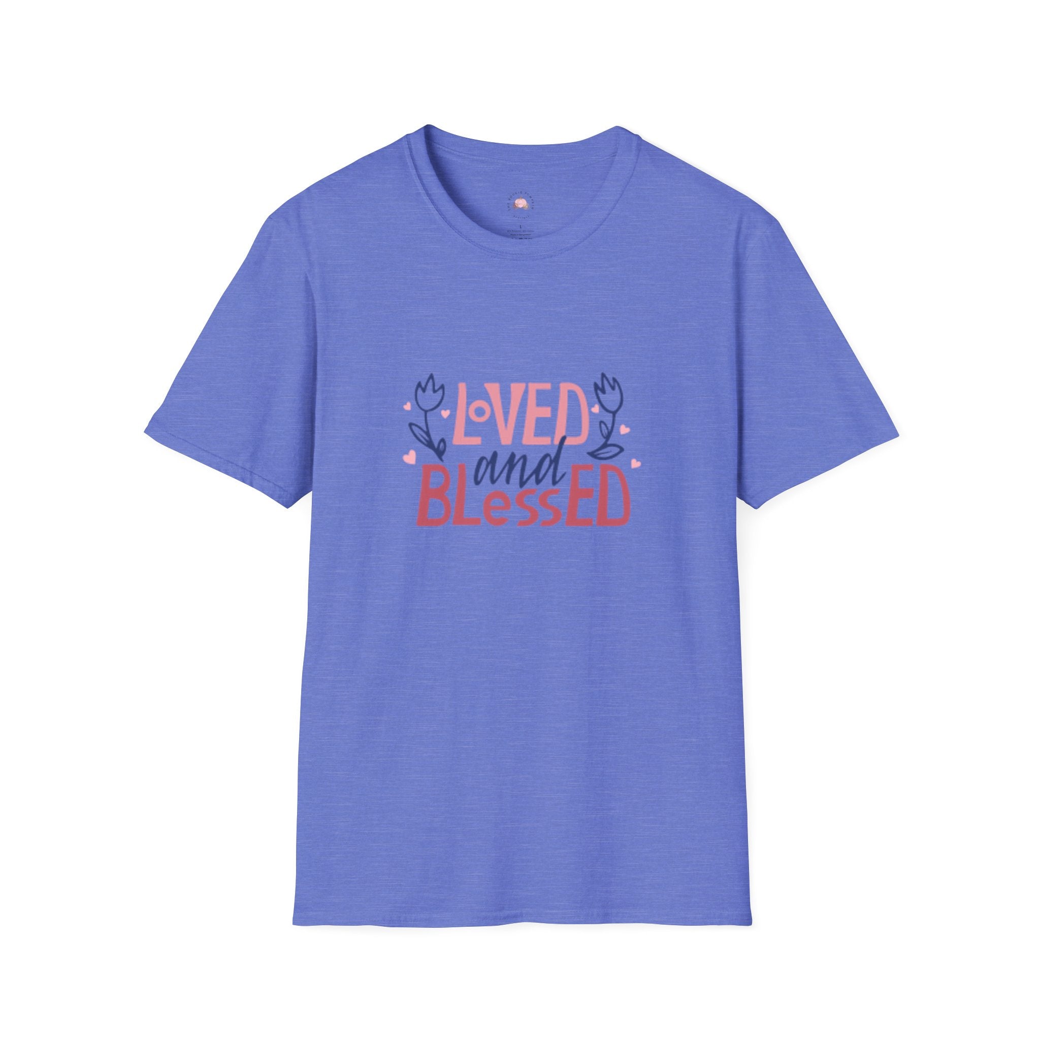 Loved & Blessed Agape Love Shirt - Christian Heart Graphic Tee - Biblical Love Valentine's Apparel
