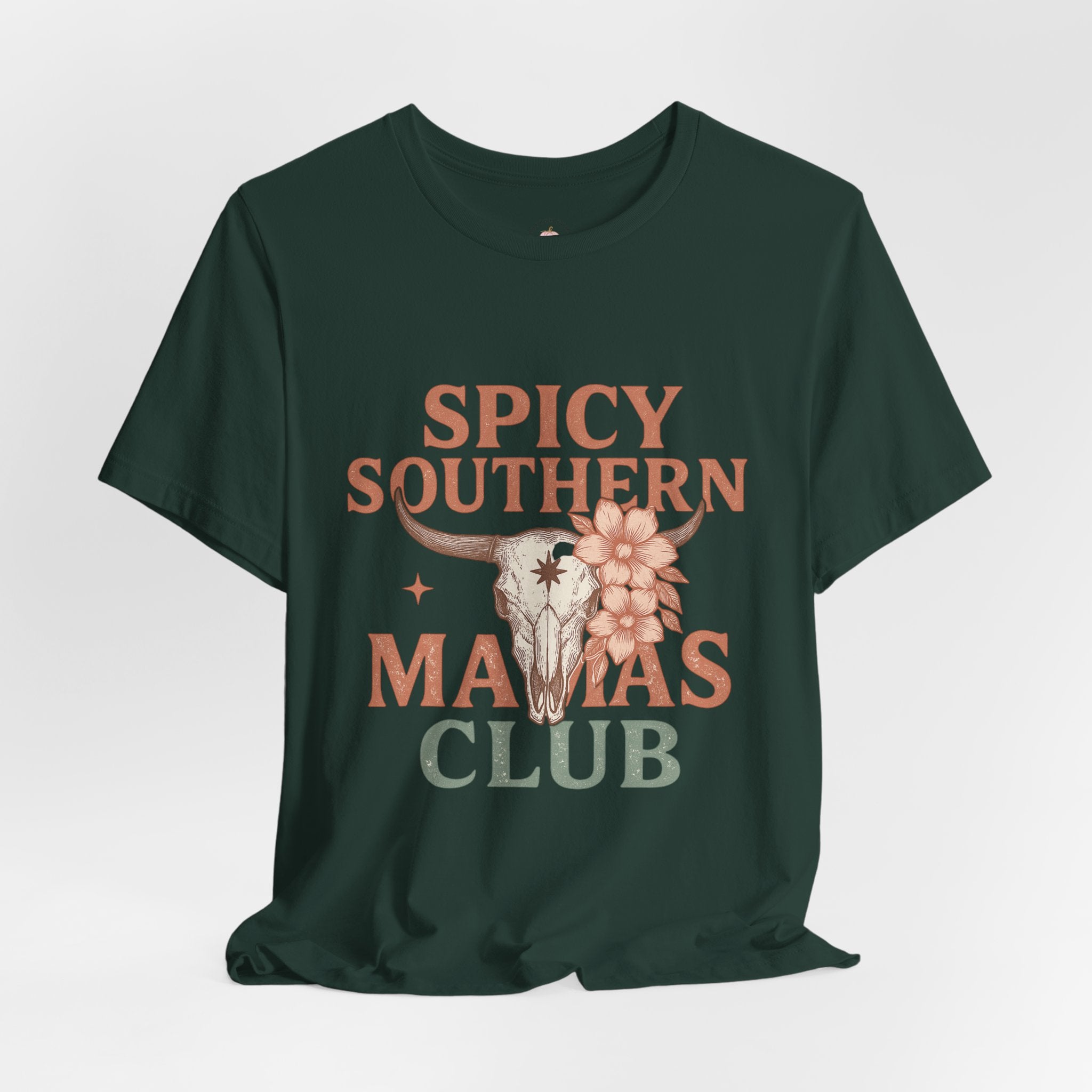 Spicy Southern Mamas Club Tee | Western Graphic Shirt for Faith-Filled Women – The Bougie Pumpkin Boutique