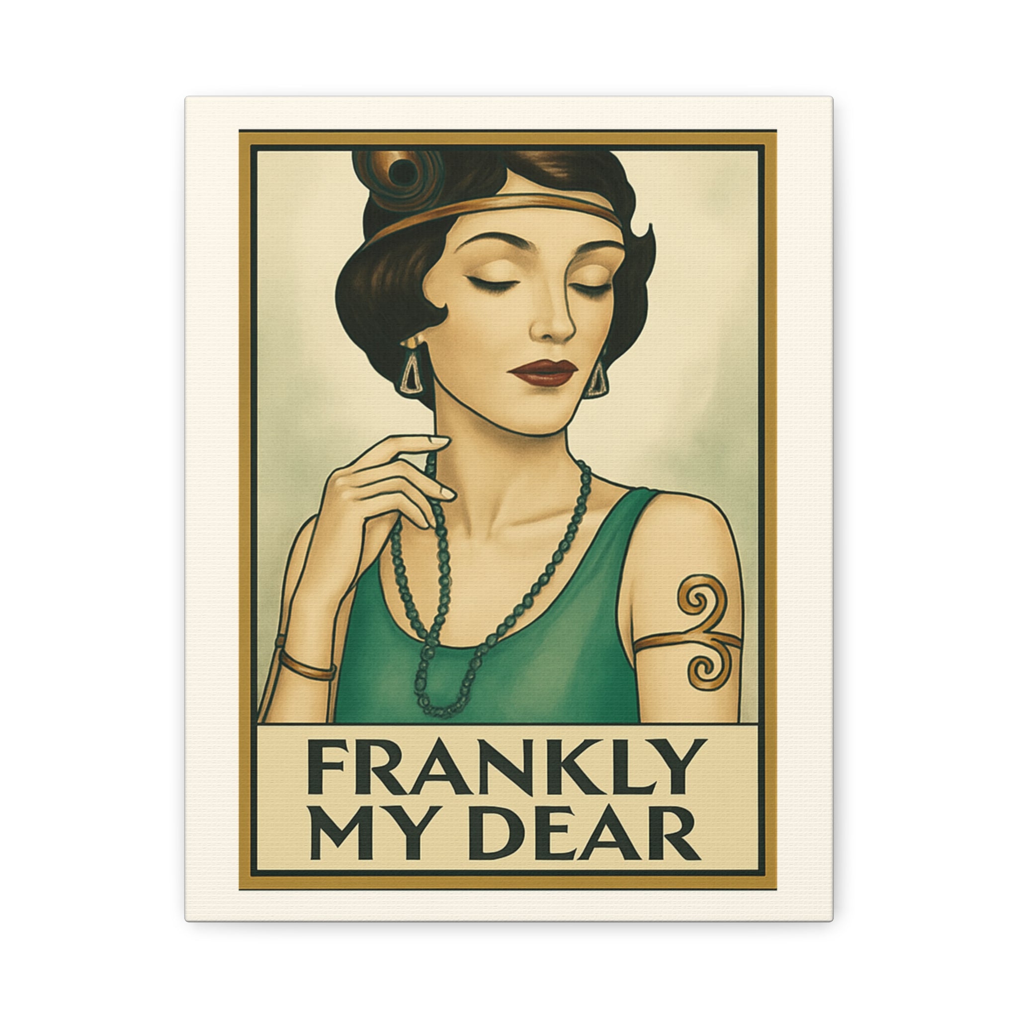 Frankly My Dear Retro Art Canvas