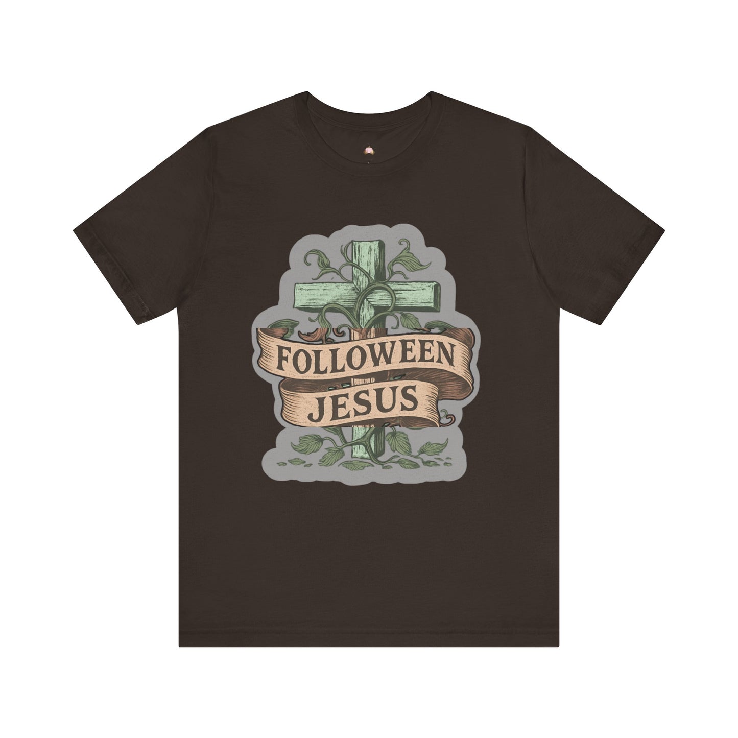 Halloween Faith Unisex Tee, Spiritual Shirt, Jesus Follow Shirt, Fall Apparel, Casual Halloween Outfit - The Bougie Pumpkin Boutique