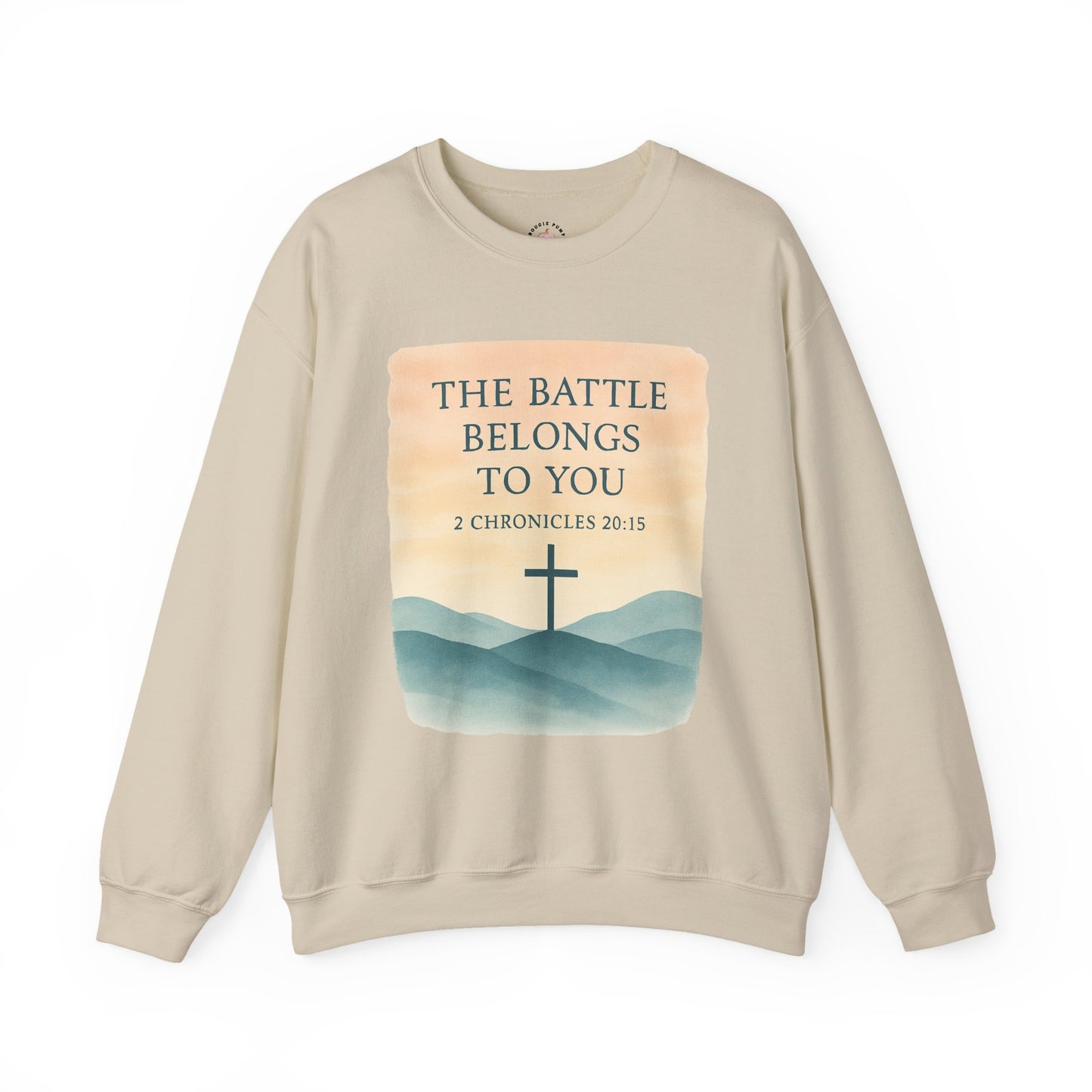 The Battle Belongs to You Sweatshirt | Christian Faith Hoodie | 2 Chronicles 20:15 – The Bougie Pumpkin Boutique - The Bougie Pumpkin Boutique