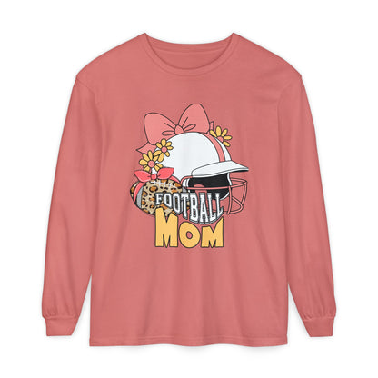 Football Mom Long Sleeve T-Shirt | Gift for Mothers, Sports Apparel, Casual Wear, Game Day Outfit, Fall Fashion