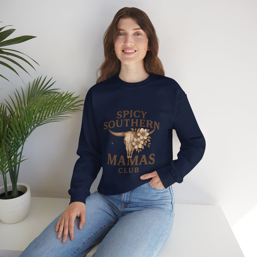 Spicy Southern Mamas Club Sweatshirt | Faith & Fire Apparel – The Bougie Pumpkin Boutique