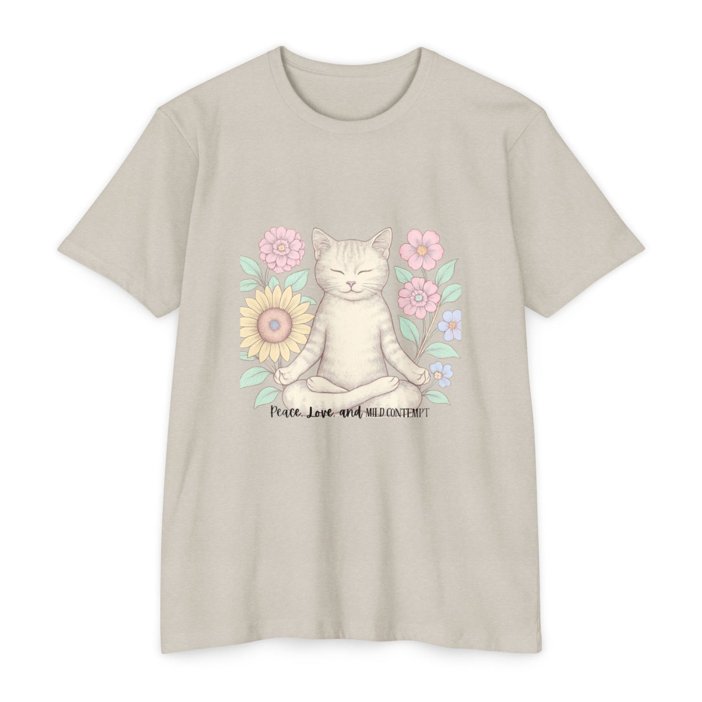 Zen Cat T-shirt - Funny and Snarky Cat Humor Design