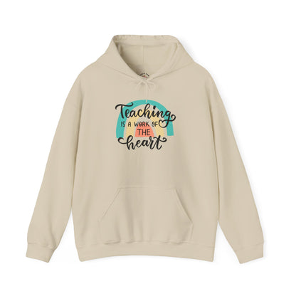 Teacher Appreciation Unisex Hoodie - Teaching Is a Work of Art, Fun Classroom Apparel