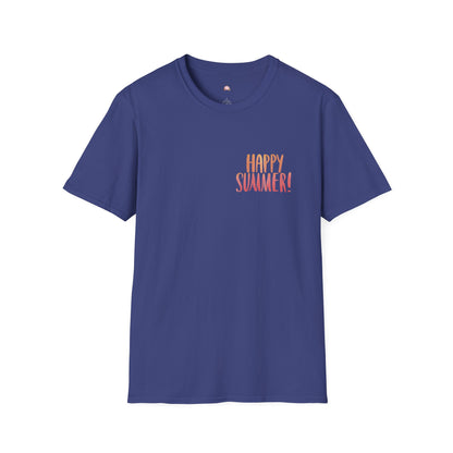 Happy Summer Unisex T-Shirt - Vacation Shirt and Beachwear