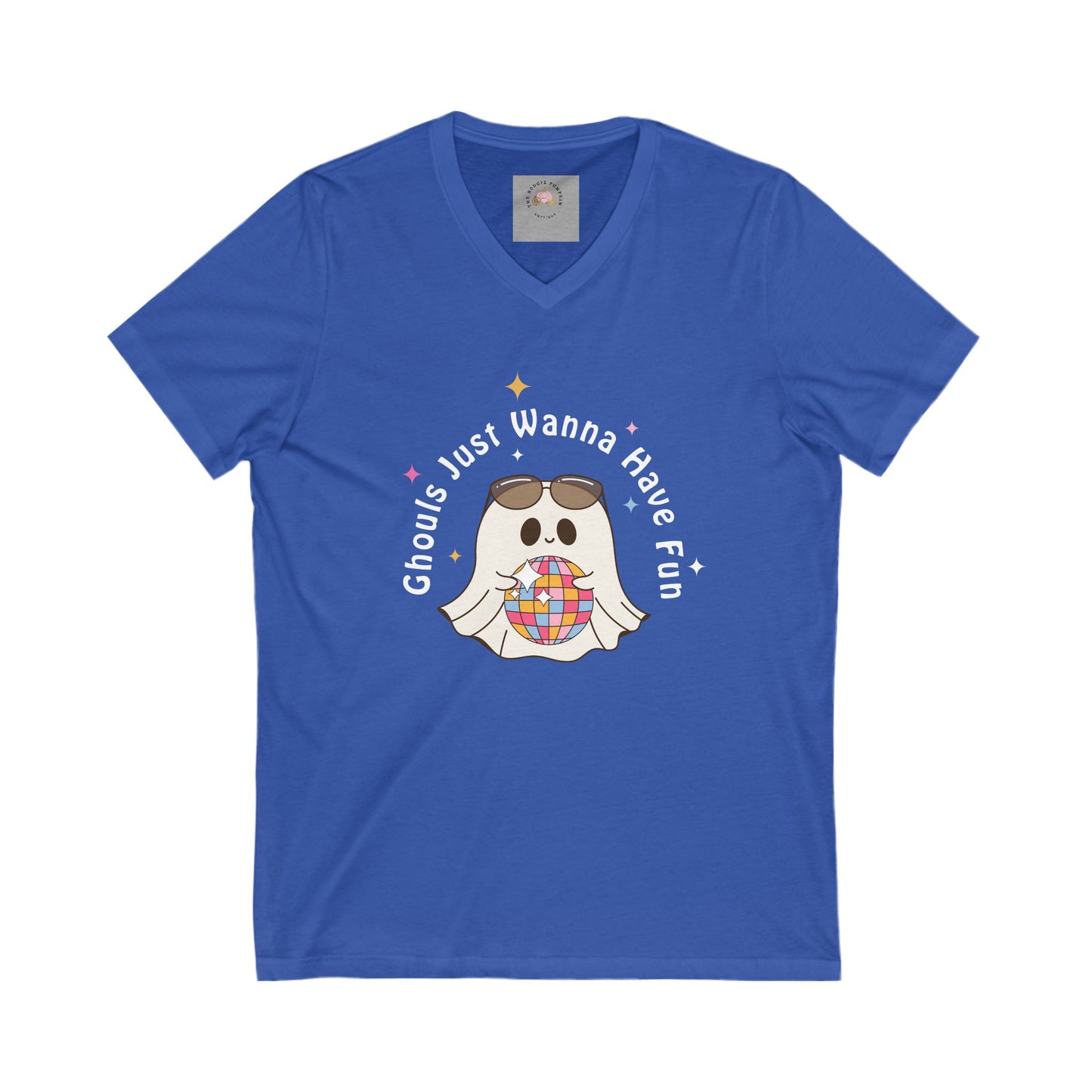 Unisex Jersey Short Sleeve V-Neck Tee