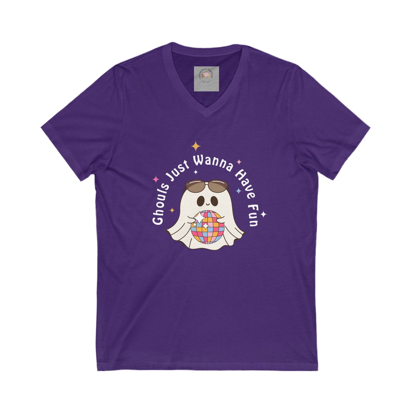 Unisex Jersey Short Sleeve V-Neck Tee