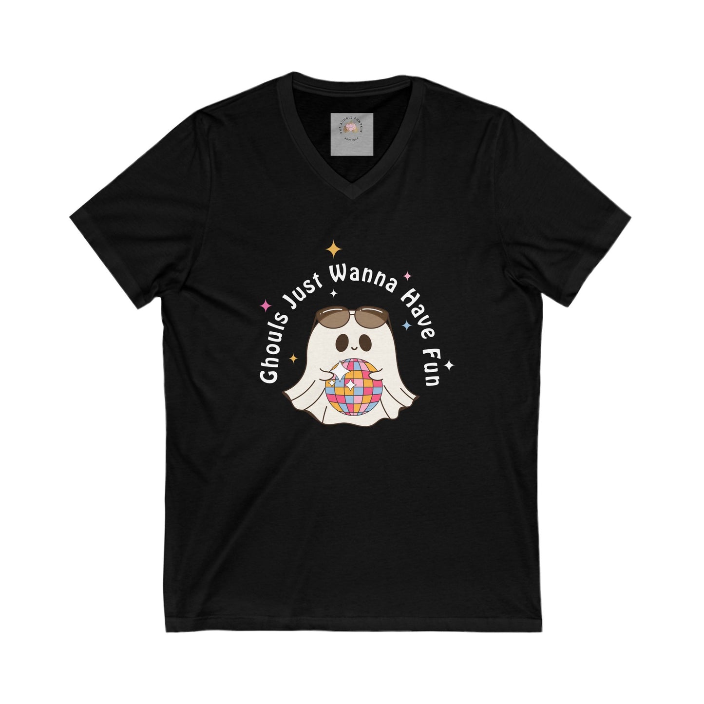 Unisex Jersey Short Sleeve V-Neck Tee