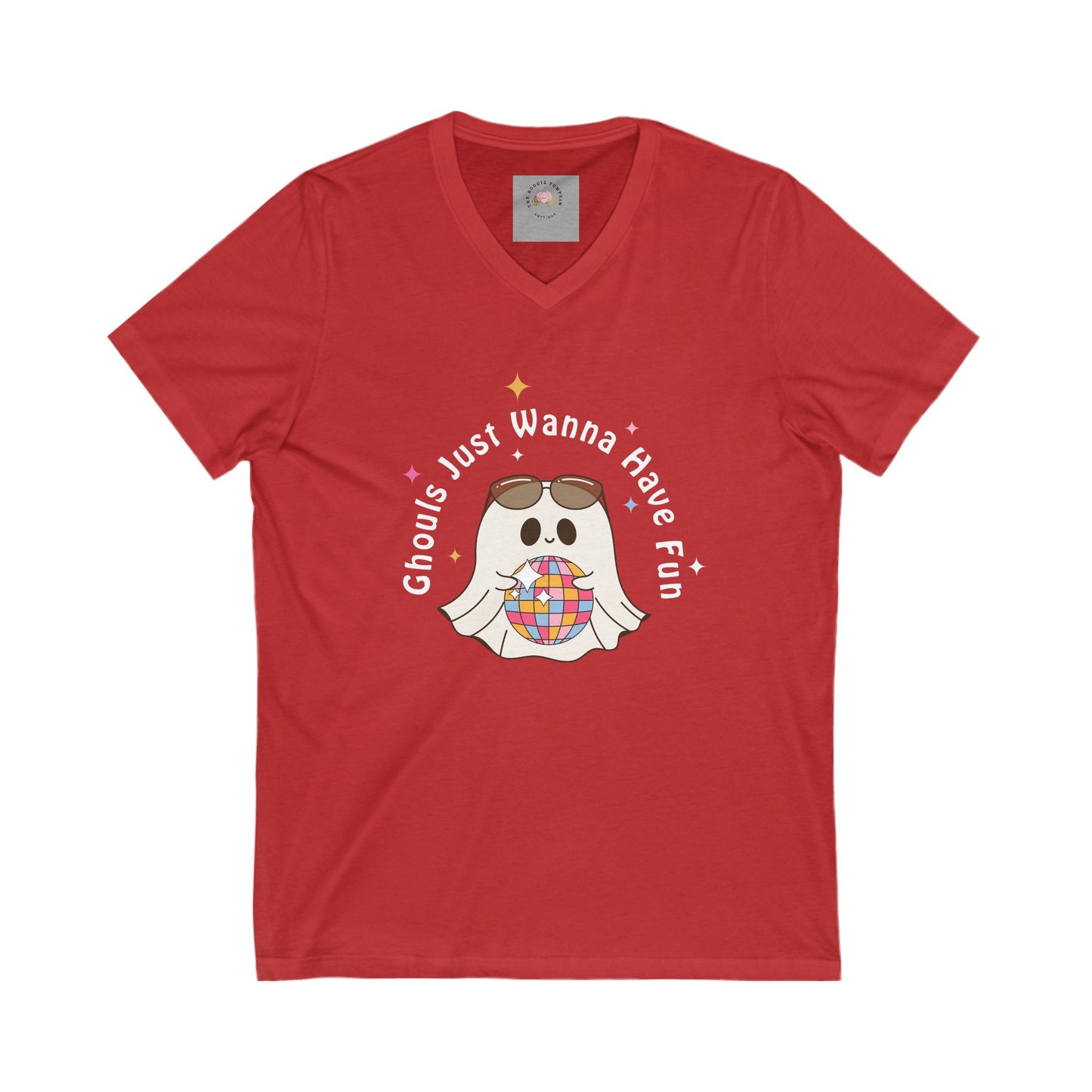 Unisex Jersey Short Sleeve V-Neck Tee