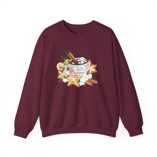 Winter Spice Sweatshirt | Cozy Unisex Crewneck for Cold Days, Holiday Gifting, Christmas Sweater, Seasonal Comfort, Perfect for a Fireside