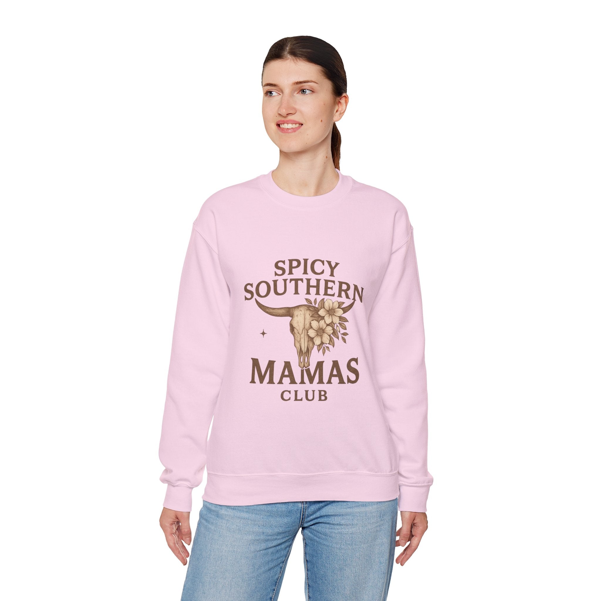 Spicy Southern Mamas Club Sweatshirt | Faith & Fire Apparel – The Bougie Pumpkin Boutique