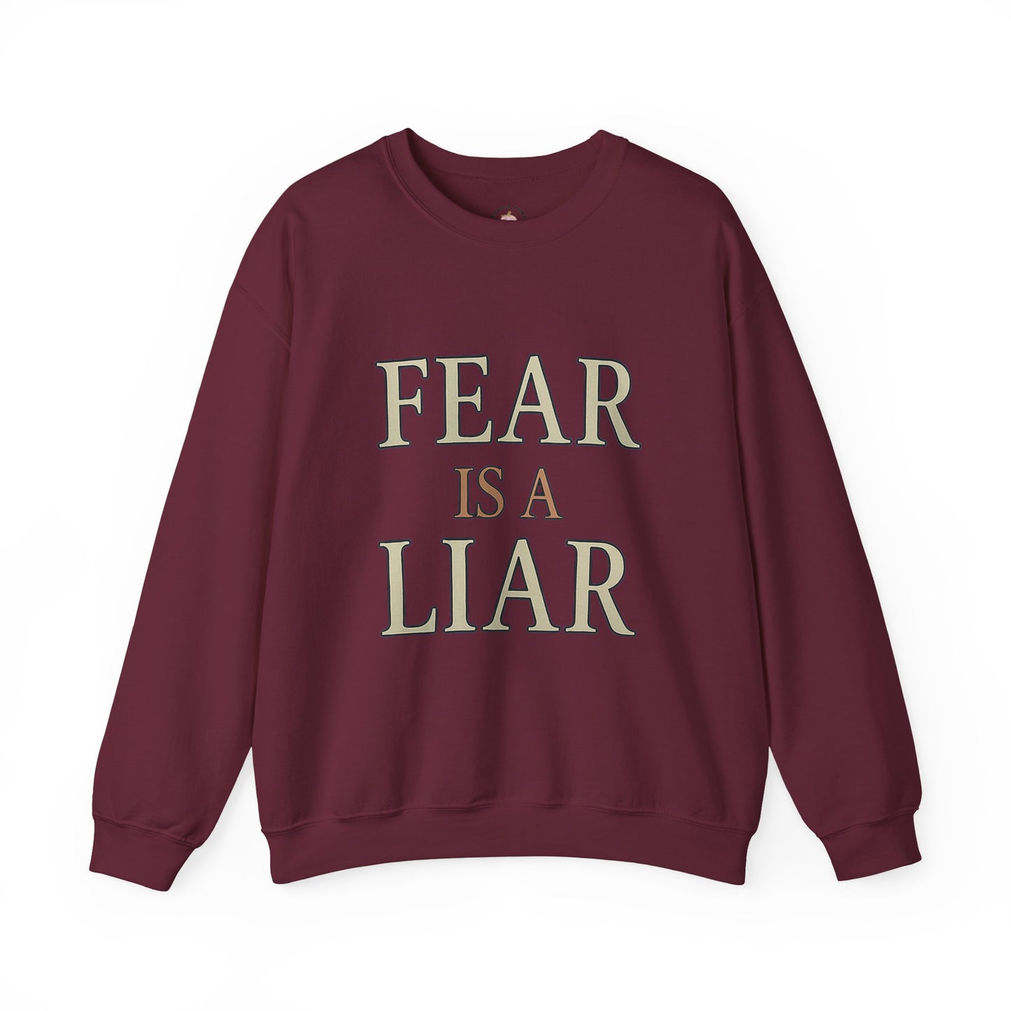 Fear Is a Liar Sweatshirt | Faith Over Fear Christian Crewneck – Bougie Pumpkin Boutique - The Bougie Pumpkin Boutique