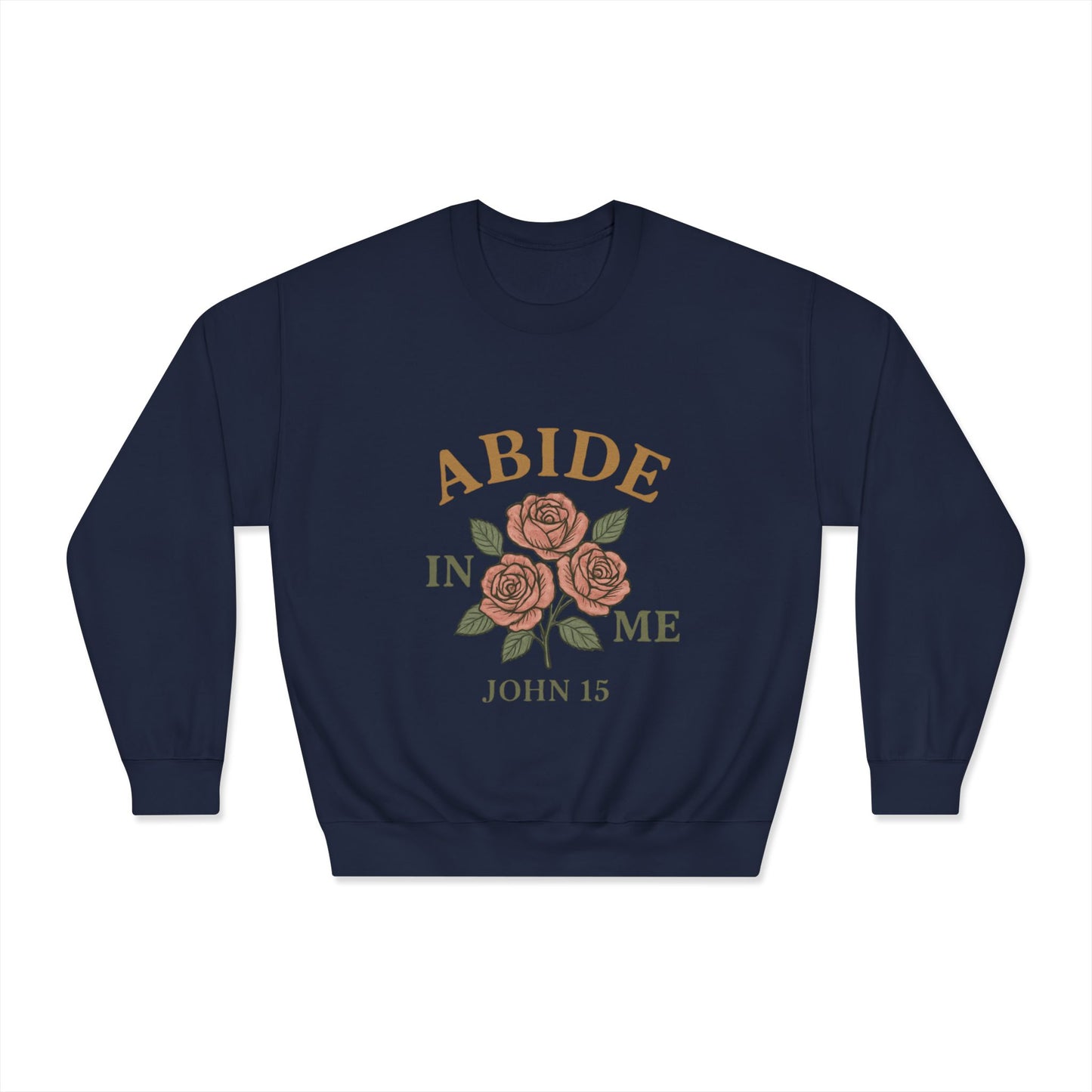 Abide in Me Sweatshirt | John 15 Scripture Crewneck | Faith & Fire Collection – The Bougie Pumpkin Boutique - The Bougie Pumpkin Boutique