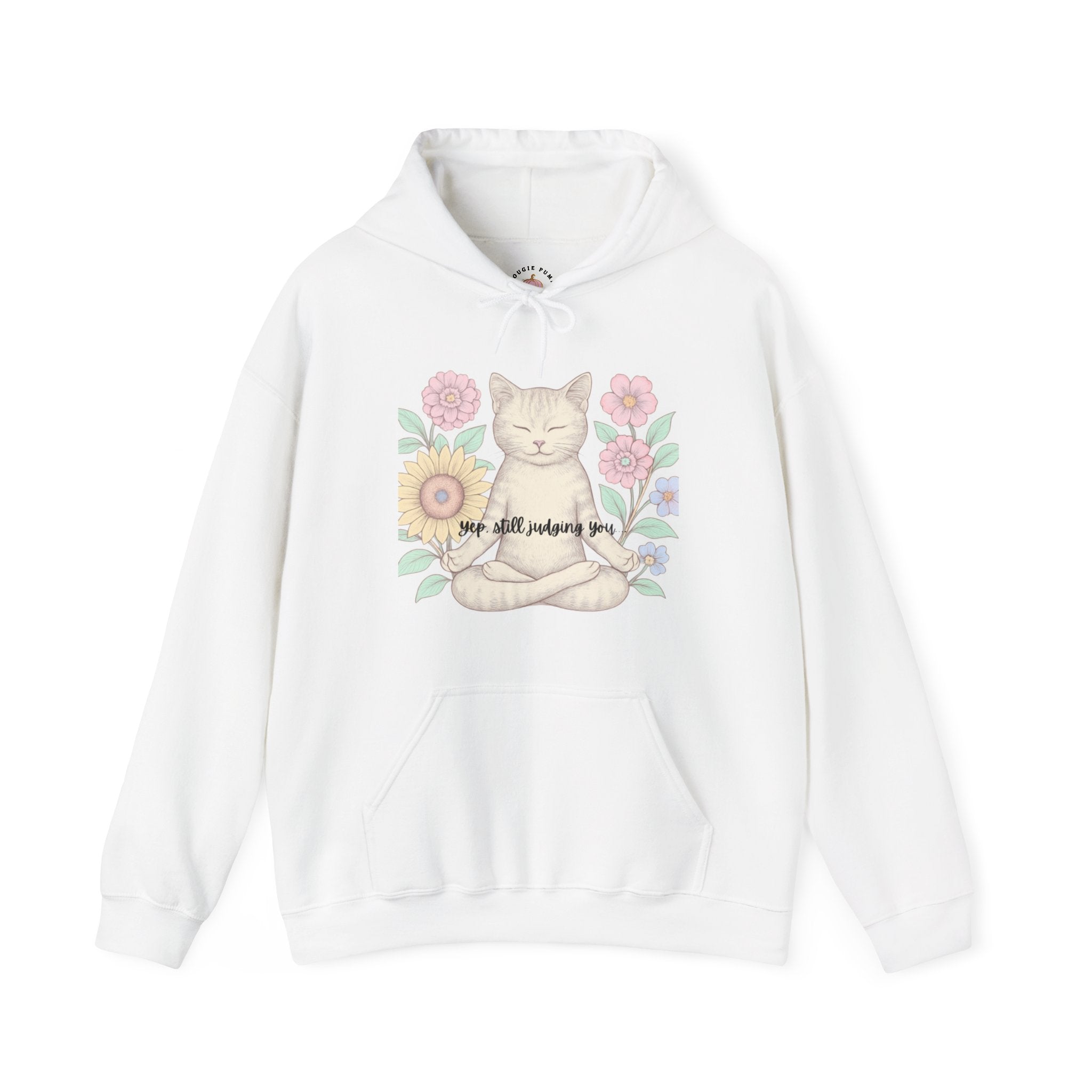 Zen Cat Snarky Hoodie Sweatshirt | The Bougie Pumpkin