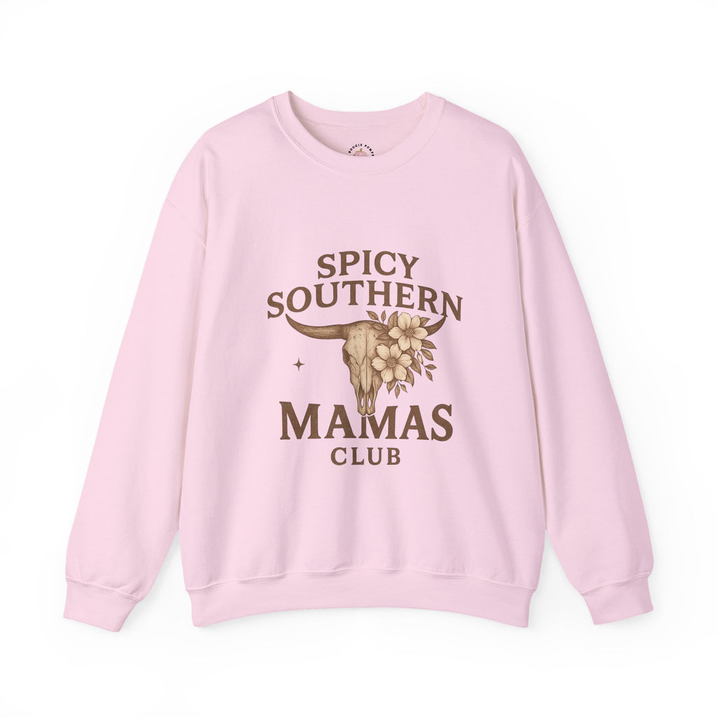 Spicy Southern Mamas Club Sweatshirt | Faith & Fire Apparel – The Bougie Pumpkin Boutique