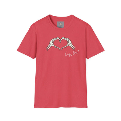 Halloween Skeleton Unisex T-Shirt - Hey Boo Flirty Design