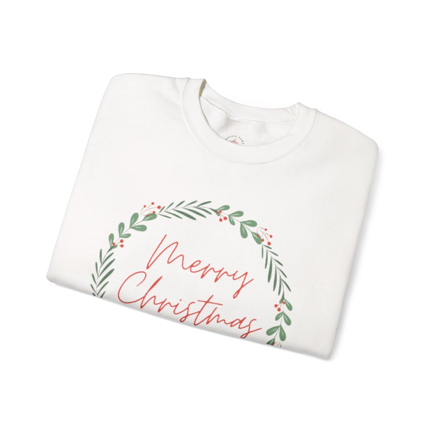 Merry Christmas Crewneck Sweatshirt, Cozy Holiday Style, Unisex Sweatshirt, Christmas Gift, Winter Apparel, Festive Clothing
