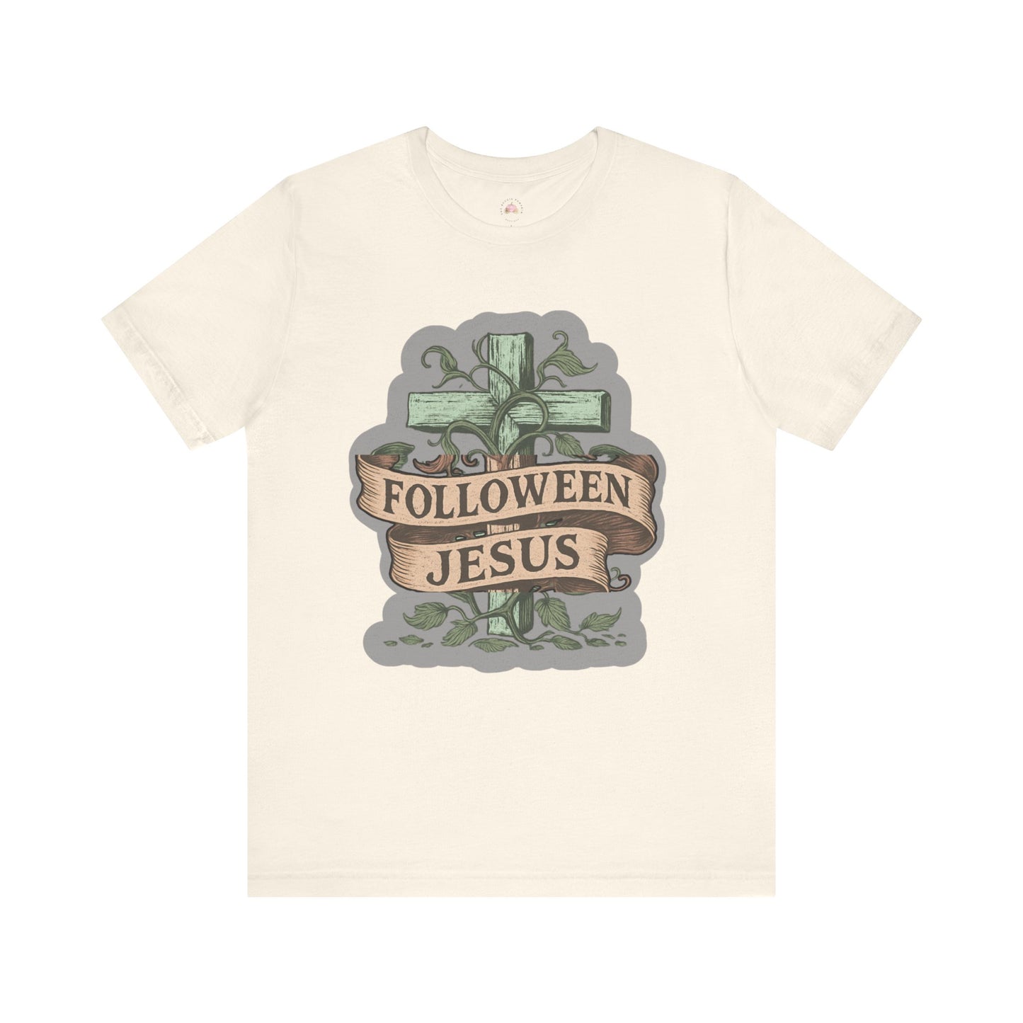 Halloween Faith Unisex Tee, Spiritual Shirt, Jesus Follow Shirt, Fall Apparel, Casual Halloween Outfit - The Bougie Pumpkin Boutique