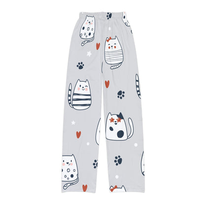 Kids Lounge Pants - Purrfect Pals, Matching Bottoms, Mommy and Me PJs