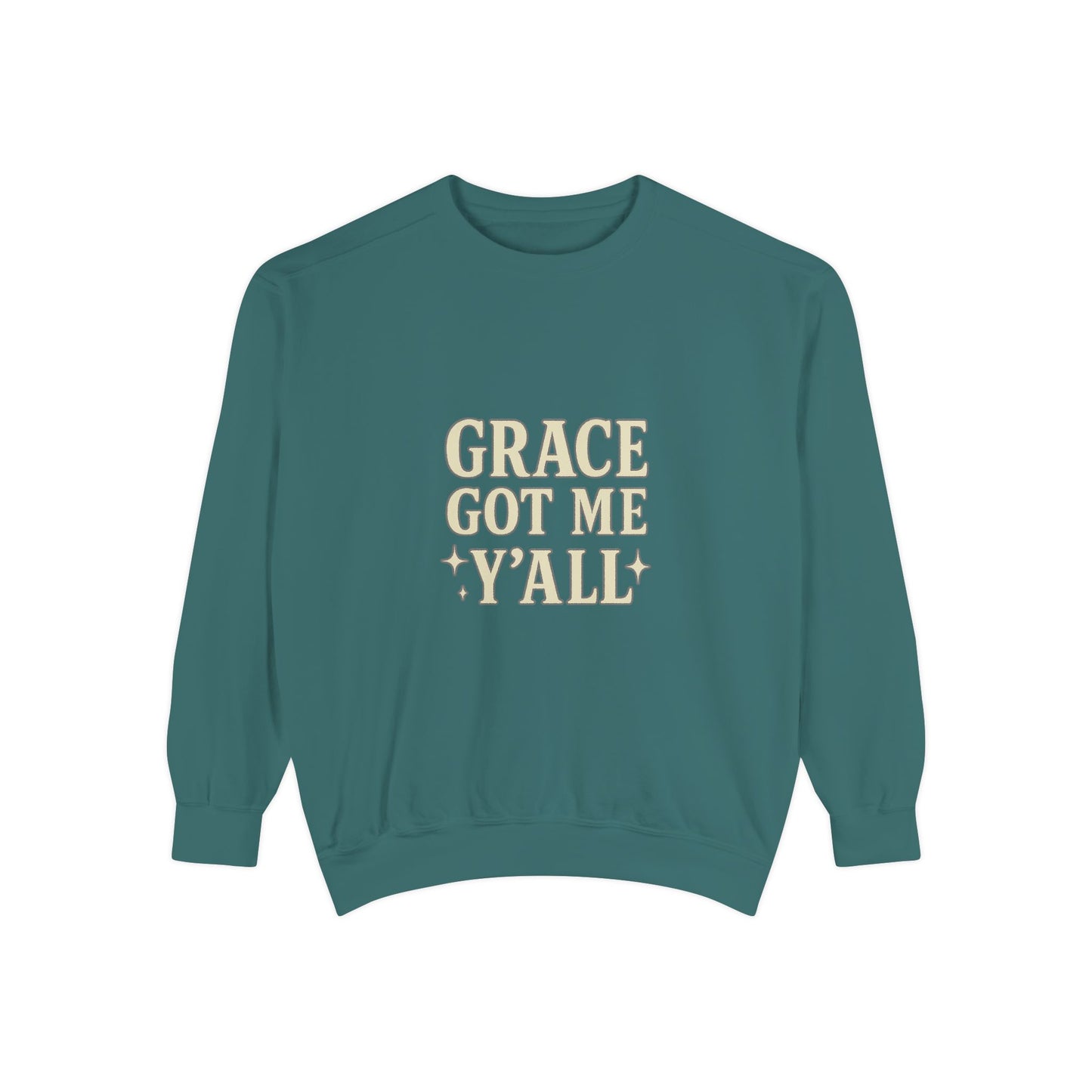 Grace Got Me Y’all Sweatshirt | Southern Faith Crewneck – Bougie Pumpkin Boutique - The Bougie Pumpkin Boutique