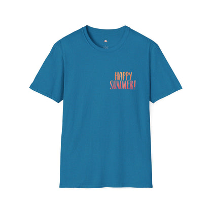 Happy Summer Unisex T-Shirt - Vacation Shirt and Beachwear