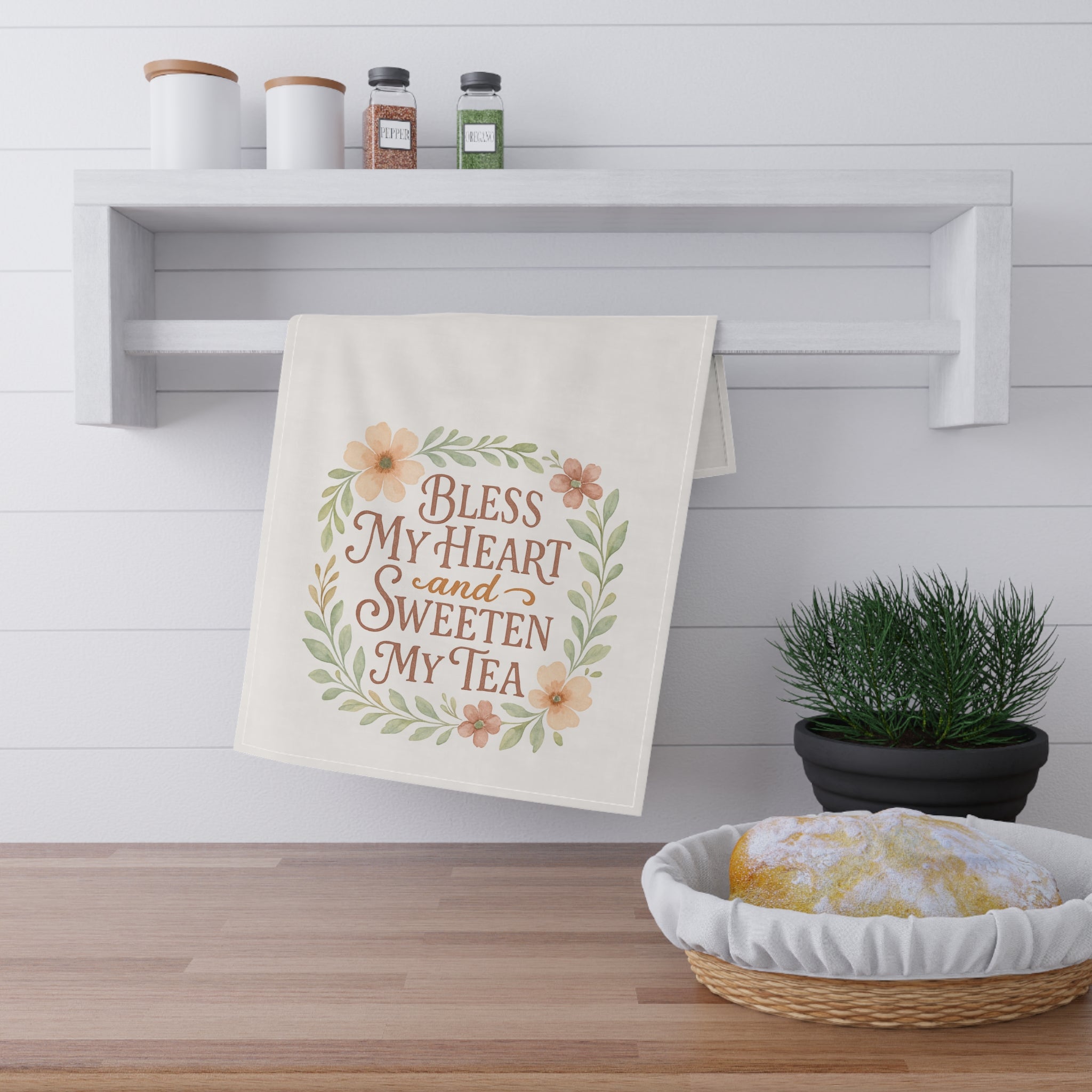 Bless My Heart and Sweeten My Tea Towel | Southern Kitchen Décor – The Bougie Pumpkin Boutique