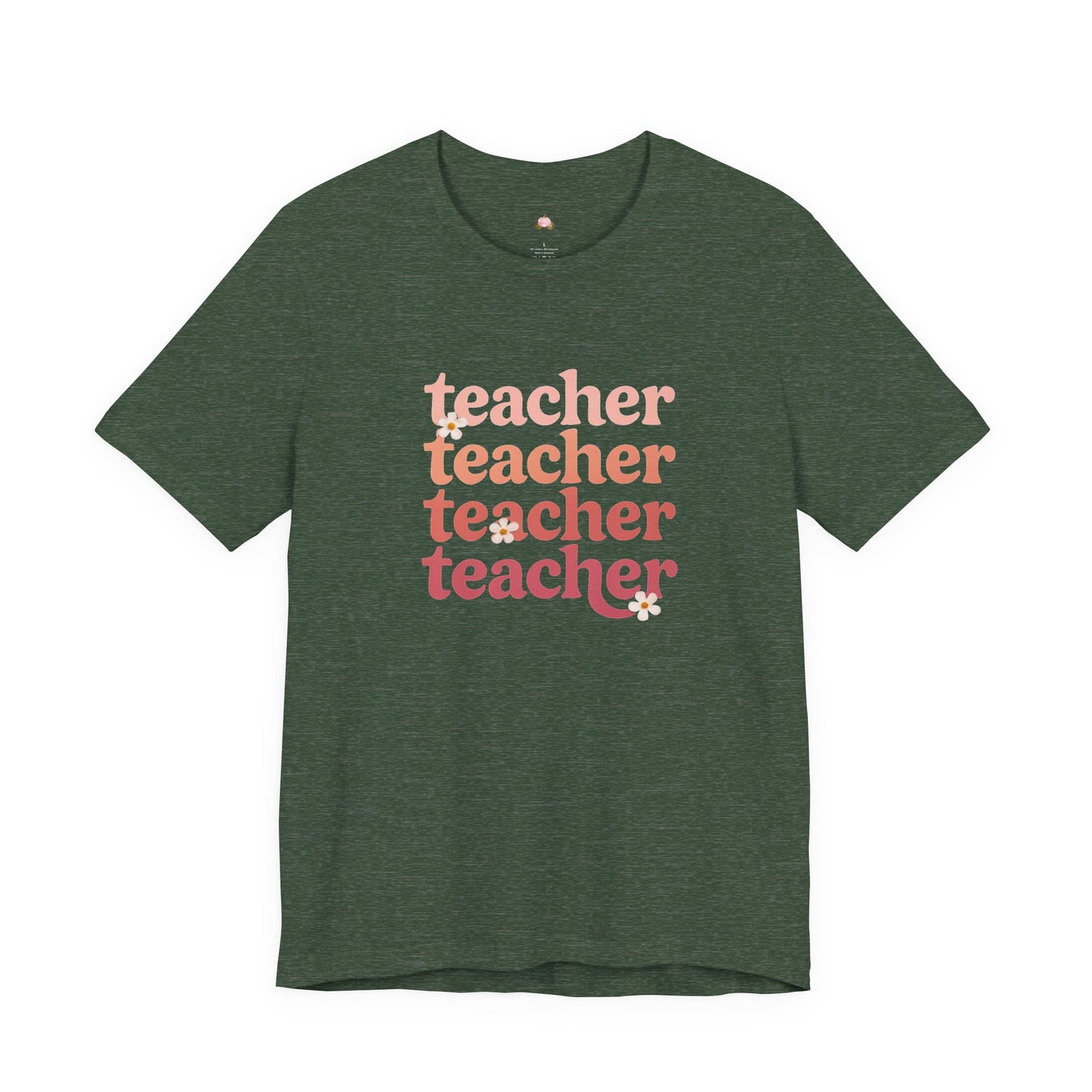 Teacher Vibes Unisex Jersey Tee - Perfect Gift for Educators, Teacher Appreciation, Classroom Style, Graduation Gift, Everyday Wear