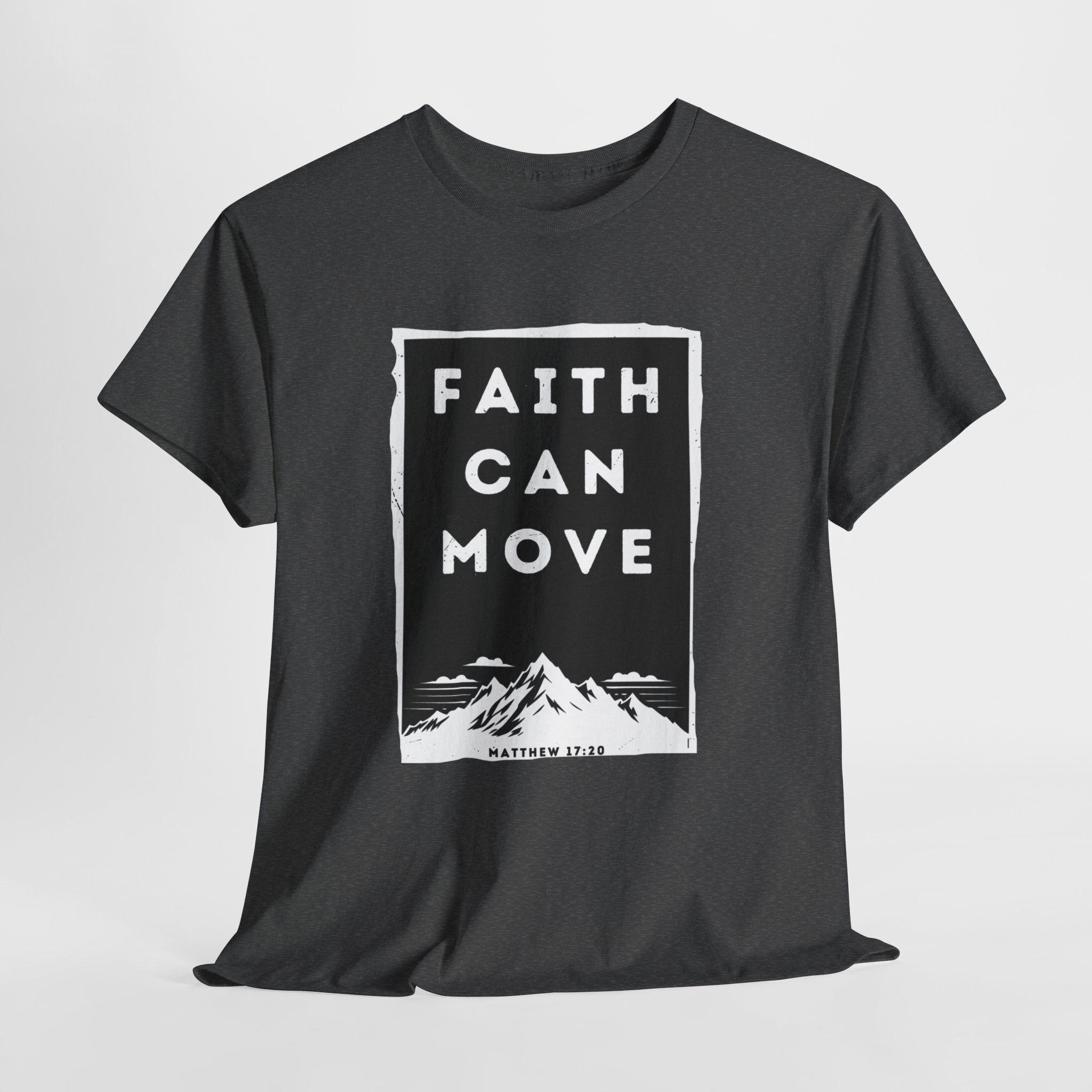 Faith Can Move Mountains Christian T-Shirt | Inspirational Graphic Tee for Women – The Bougie Pumpkin Boutique