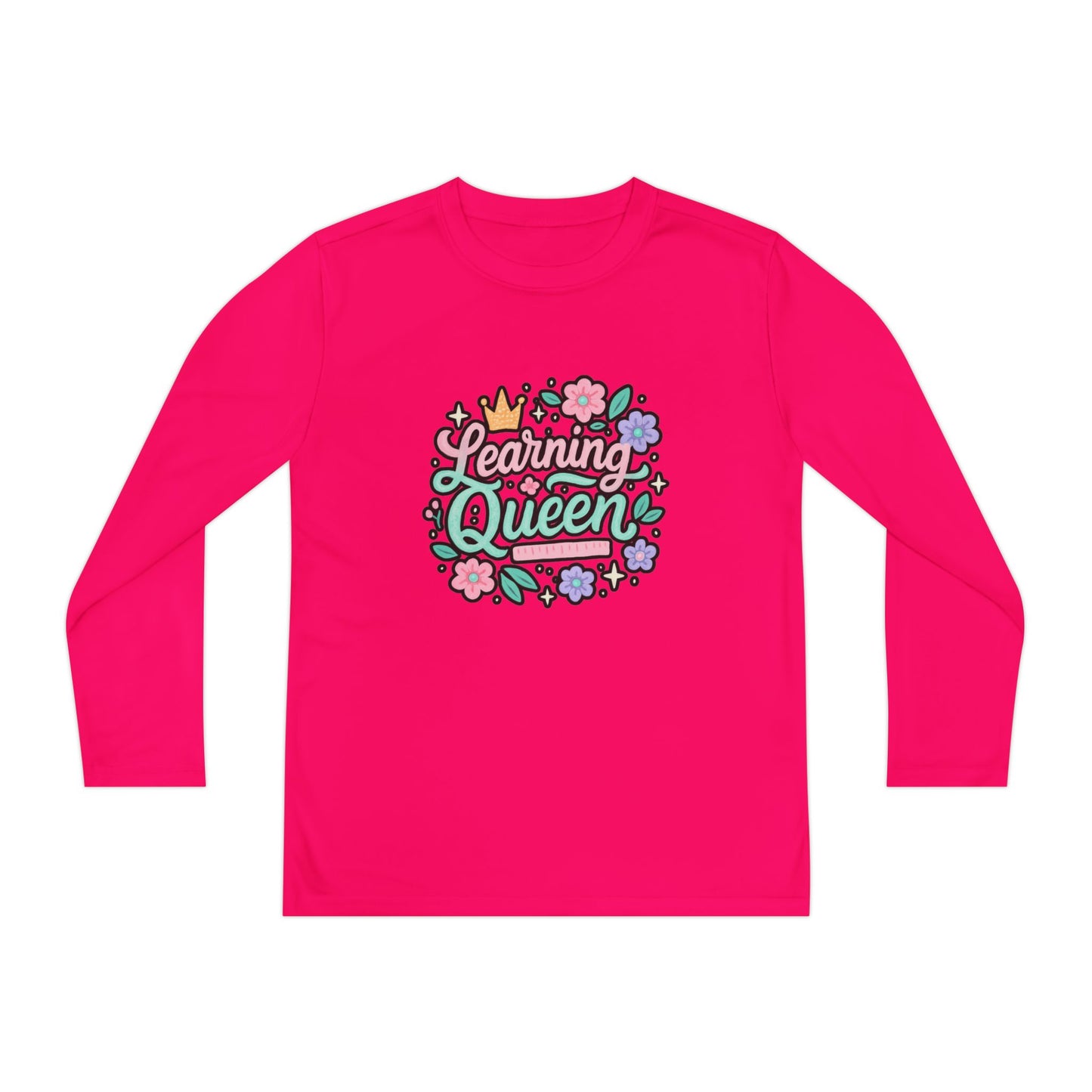 Learning Queen Youth Long Sleeve Tee