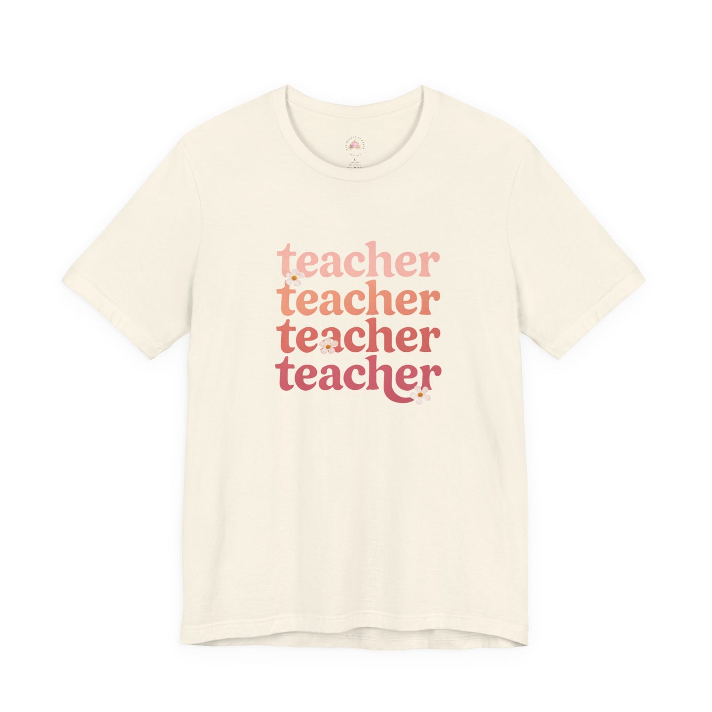Teacher Vibes Unisex Jersey Tee - Perfect Gift for Educators, Teacher Appreciation, Classroom Style, Graduation Gift, Everyday Wear