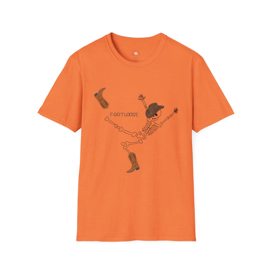 Footloose Skeleton Unisex T-Shirt - Funny Halloween Country Shirt