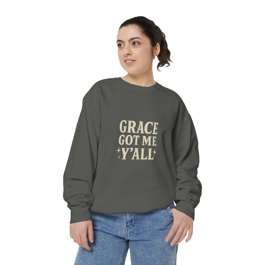 Grace Got Me Y’all Sweatshirt | Southern Christian Crewneck – The Bougie Pumpkin Boutique