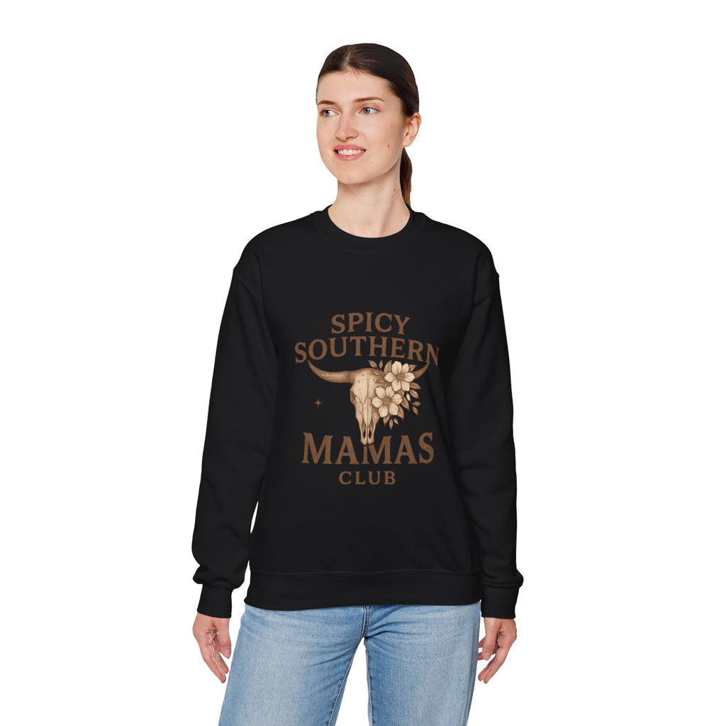 Spicy Southern Mamas Club Sweatshirt | Faith & Fire Apparel – The Bougie Pumpkin Boutique
